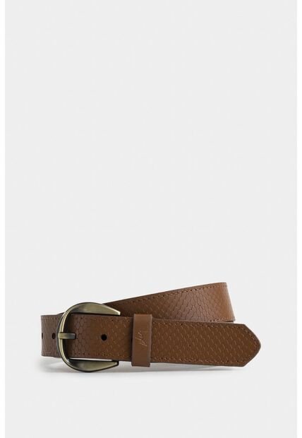 Cinturón Unifaz Makki De Cuero Para Mujer Placa Reptilia Cinturón Unifaz Makki De Cuero Para Mujer Placa Reptilia Miel XL VÉLEZ