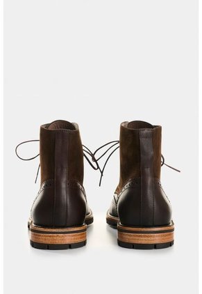 Botas De Cuero Gamuzado Y Liso Para Hombre Gael Botas De Cuero Gamuzado Y Liso Para Hombre Gael Cafe 43 VÉLEZ