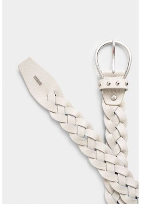 Cinturón Unifaz Papyris 2.0 De Cuero Para Mujer Trenzado Cinturón Unifaz Papyris 2.0 De Cuero Para Mujer Trenzado Blanco XL VÉLEZ