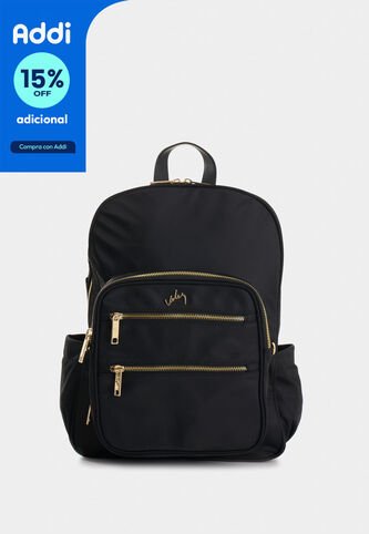 Morral Broni De Lona Para Mujer Versátil Morral Broni De Lona Para Mujer Versátil Negro VÉLEZ Vélez