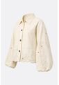 Chaqueta En Dril Para Mujer Runas Chaqueta En Dril Para Mujer Runas Crema M VÉLEZ de Vélez