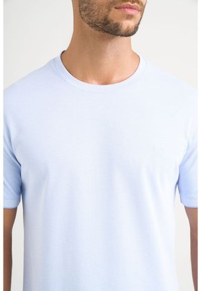 Camiseta Micropima Arizona Para Hombre Semi Ajustada Camiseta Micropima Arizona Para Hombre Semi Ajustada Azul Claro S VÉLEZ