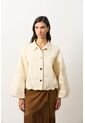 Chaqueta En Dril Para Mujer Runas Chaqueta En Dril Para Mujer Runas Crema M VÉLEZ de Vélez