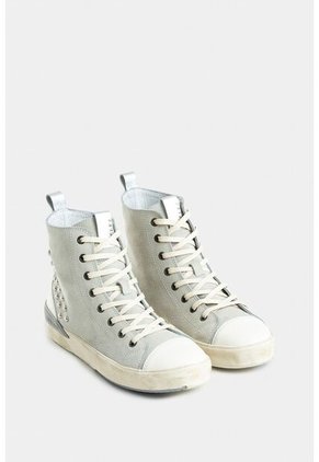 Tenis Bota En Cuero Gamuza Para Mujer Paraíso Tenis Bota En Cuero Gamuza Para Mujer Paraíso Blanco 36 VÉLEZ
