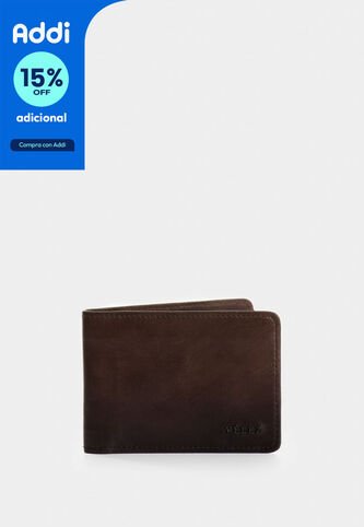 Billetera Oasis De Cuero Para Hombre Detalle Contraste Billetera Oasis De Cuero Para Hombre Detalle Contraste Cafe VÉLEZ Vélez
