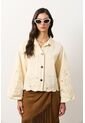 Chaqueta En Dril Para Mujer Runas Chaqueta En Dril Para Mujer Runas Crema M VÉLEZ de Vélez