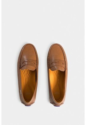 Mocasines Lyla De Cuero Para Mujer Hilo Contraste Mocasines Lyla De Cuero Para Mujer Hilo Contraste Miel 40 VÉLEZ