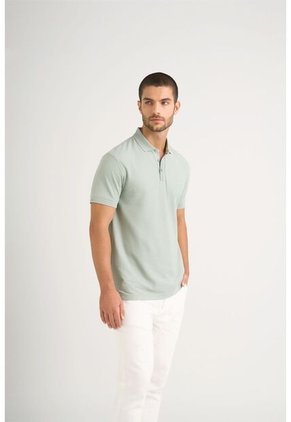 Polo Casual Algodón Pima Polo Casual Algodón Pima Agua Marina S Vélez