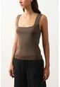 Top Alisa Tejido Para Mujer Escote Cuadrado Top Alisa Tejido Para Mujer Escote Cuadrado Tabaco XL VÉLEZ de Vélez