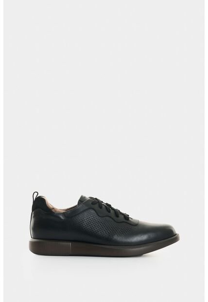 Zapato De Cordón En Cuero Envejecido Para Hombre Nacar 2.0 Zapato De Cordón En Cuero Envejecido Para Hombre Nacar 2.0 Negro 40 VÉLEZ