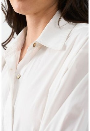 Camisa Manga Larga Oversized Para Mujer Astra Camisa Manga Larga Oversized Para Mujer Astra Crema S VÉLEZ