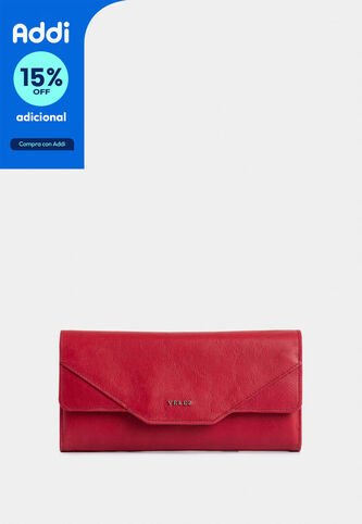 Billetera Porta Chequera Damasco De Cuero Para Mujer Diseño Hexagonal Billetera Porta Chequera Damasco De Cuero Para Mujer Diseño Hexagonal Rojo VÉLEZ Vélez