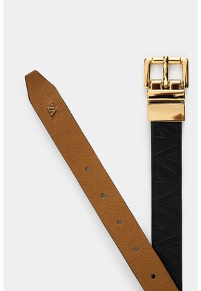 Cinturón Doble Faz Calix De Cuero Para Mujer Monogram Cinturón Doble Faz Calix De Cuero Para Mujer Monogram Negro M VÉLEZ