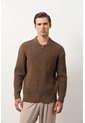 Sweater Tejido Para Hombre Hazel Sweater Tejido Para Hombre Hazel Tabaco XS VÉLEZ de Vélez
