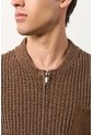 Sweater Tejido Para Hombre Hazel Sweater Tejido Para Hombre Hazel Tabaco XS VÉLEZ de Vélez