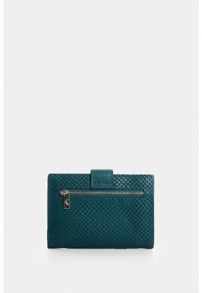 Billetera De Cuero Grabado Para Mujer Aria Billetera De Cuero Grabado Para Mujer Aria Agua Marina VÉLEZ
