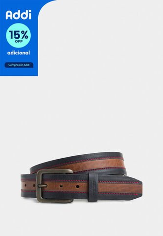 Cinturón Unifaz Soft De Cuero Para Hombre Punta Trapecio Cinturón Unifaz Soft De Cuero Para Hombre Punta Trapecio Azul Oscuro 36 VÉLEZ Vélez