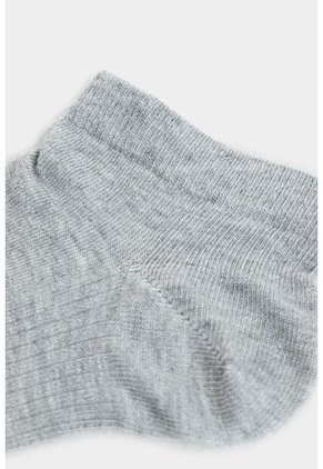 Calcetines Tobilleros Lines 3 De Algodón Para Hombre Detalle Acanalado Calcetines Tobilleros Lines 3 De Algodón Para Hombre Detalle Acanalado Gris XS VÉLEZ