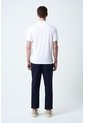 Polo Lucca Manga Corta Para Hombre Texturizada Polo Lucca Manga Corta Para Hombre Texturizada Blanco XS VÉLEZ de Vélez
