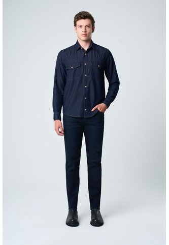 Jean Sirio De Algodón Orgánico Para Hombre Silueta Semi Ajustada Jean Sirio De Algodón Orgánico Para Hombre Silueta Semi Ajustada Azul 36 VÉLEZ Vélez