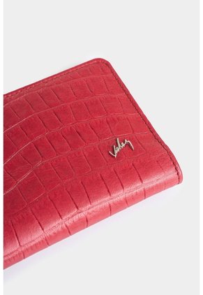 Billetera Oslo De Cuero Para Mujer Con Monedero Billetera Oslo De Cuero Para Mujer Con Monedero Rojo VÉLEZ