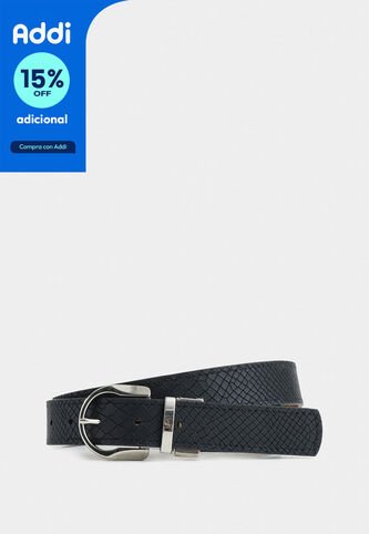 Cinturón Doble Faz Aki De Cuero Para Mujer Placa Serpiente Cinturón Doble Faz Aki De Cuero Para Mujer Placa Serpiente Negro S VÉLEZ Vélez