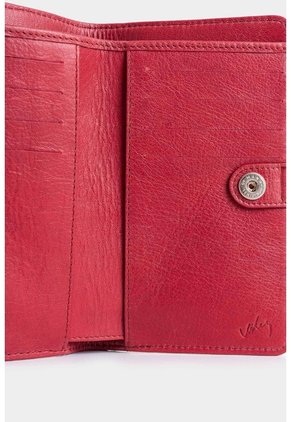 Billetera Oslo De Cuero Para Mujer Con Monedero Billetera Oslo De Cuero Para Mujer Con Monedero Rojo VÉLEZ