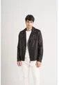 Chaqueta Biker Capri De Cuero Para Hombre Semi Ajustada Chaqueta Biker Capri De Cuero Para Hombre Semi Ajustada Negro S VÉLEZ de Vélez