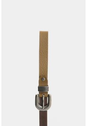 Cinturón Unifaz En Cuero Para Mujer Tierra Cinturón Unifaz En Cuero Para Mujer Tierra Tabaco M VÉLEZ