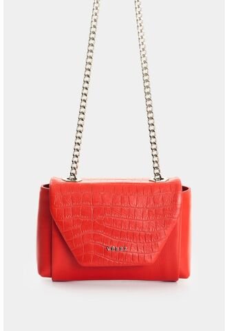 Manos Libres De Cuero Para Mujer Mini Lili Manos Libres De Cuero Para Mujer Mini Lili Rojo VÉLEZ Vélez