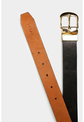 Cinturón Doble Faz Fraile De Cuero Para Mujer Caimán Reversible Negro Cinturón Doble Faz Fraile De Cuero Para Mujer Caimán Reversible Negro VÉLEZ