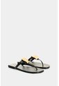 Sandalia Plana En Cuero Para Mujer Terral Sandalia Plana En Cuero Para Mujer Terral Negro 36 VÉLEZ de Vélez