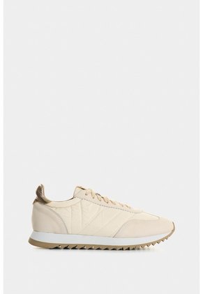 Tenis De Cuero Y Textil Para Mujer Flora Tenis De Cuero Y Textil Para Mujer Flora Blanco 37 VÉLEZ
