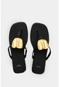 Sandalia Plana En Cuero Para Mujer Terral Sandalia Plana En Cuero Para Mujer Terral Negro 36 VÉLEZ de Vélez