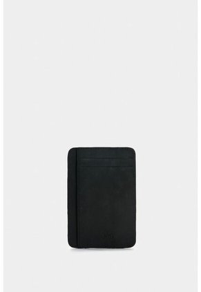 Porta Tarjetas Vértice De Cuero Para Hombre Detalle Rayas Porta Tarjetas Vértice De Cuero Para Hombre Detalle Rayas Negro VÉLEZ