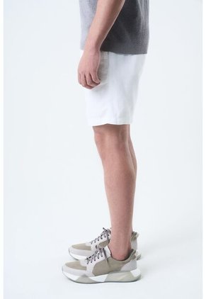 Bermuda Marfil En Lino Para Hombre Silueta Amplia Bermuda Marfil En Lino Para Hombre Silueta Amplia Blanco 34 VÉLEZ