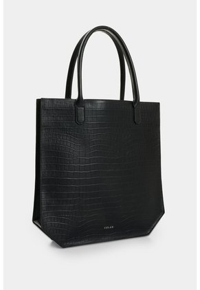 Shopping En Cuero Para Mujer Abi Shopping En Cuero Para Mujer Abi Negro VÉLEZ