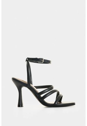 Sandalia Tacón Thaila De Cuero Para Mujer Dima Ovalada Sandalia Tacón Thaila De Cuero Para Mujer Dima Ovalada Negro 36 VÉLEZ