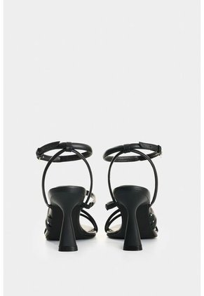 Sandalia Tacón Thaila De Cuero Para Mujer Dima Ovalada Sandalia Tacón Thaila De Cuero Para Mujer Dima Ovalada Negro 36 VÉLEZ