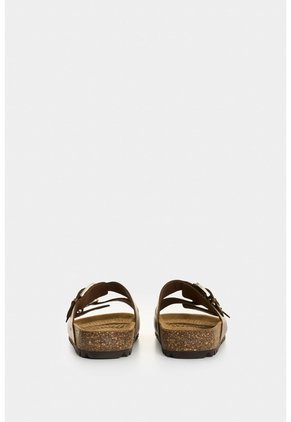 Sandalia Plana De Cuero Folia Para Mujer Pilos Sandalia Plana De Cuero Folia Para Mujer Pilos Bronce 34 VÉLEZ