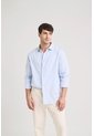 Camisa Oxford Manga Larga Calagua Para Hombre Semifitted Camisa Oxford Manga Larga Calagua Para Hombre Semifitted Azul Claro M VÉLEZ de Vélez