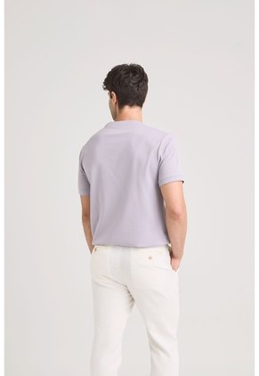 Camiseta Micropima Arizona Para Hombre Semi Ajustada Camiseta Micropima Arizona Para Hombre Semi Ajustada Lila XL VÉLEZ