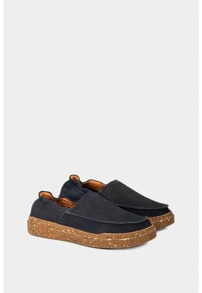 Mocasines Malta De Cuero Para Hombre Resorte Al Talón Mocasines Malta De Cuero Para Hombre Resorte Al Talón Azul Oscuro 43 VÉLEZ