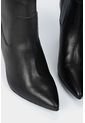 Botines Tacón De Cuero Liso de Vélez