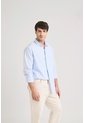 Camisa Oxford Manga Larga Calagua Para Hombre Semifitted Camisa Oxford Manga Larga Calagua Para Hombre Semifitted Azul Claro M VÉLEZ de Vélez