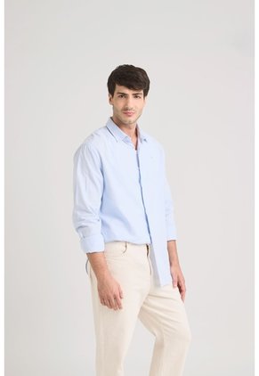 Camisa Oxford Manga Larga Calagua Para Hombre Semifitted Camisa Oxford Manga Larga Calagua Para Hombre Semifitted Azul Claro M VÉLEZ