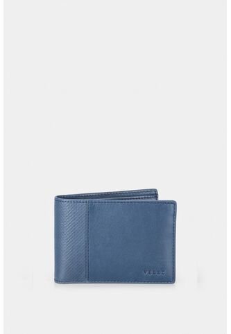 Billetera Draco De Cuero Para Hombre Mezcla De Texturas Billetera Draco De Cuero Para Hombre Mezcla De Texturas Azul Oscuro VÉLEZ Vélez