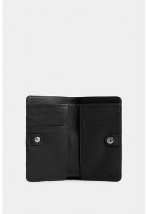 Billetera Oslo De Cuero Para Mujer Con Monedero Billetera Oslo De Cuero Para Mujer Con Monedero Negro VÉLEZ