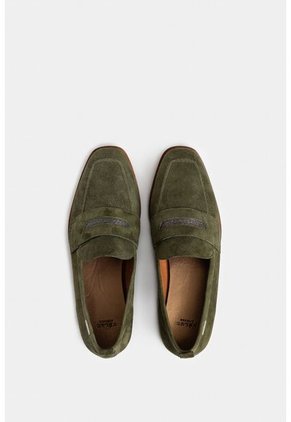 Mocasines Alisa De Cuero Gamuza Para Mujer Detalle Millaré Mocasines Alisa De Cuero Gamuza Para Mujer Detalle Millaré Verde 37 Vélez