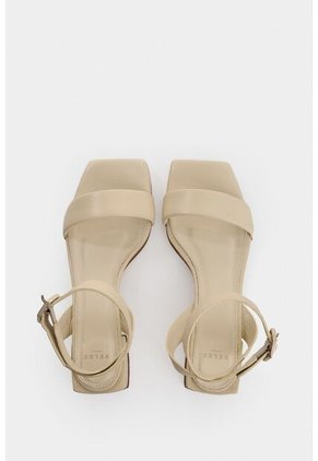 Sandalia Tacón Ursa De Cuero Para Mujer Amarre Talón Sandalia Tacón Ursa De Cuero Para Mujer Amarre Talón Blanco 37 VÉLEZ